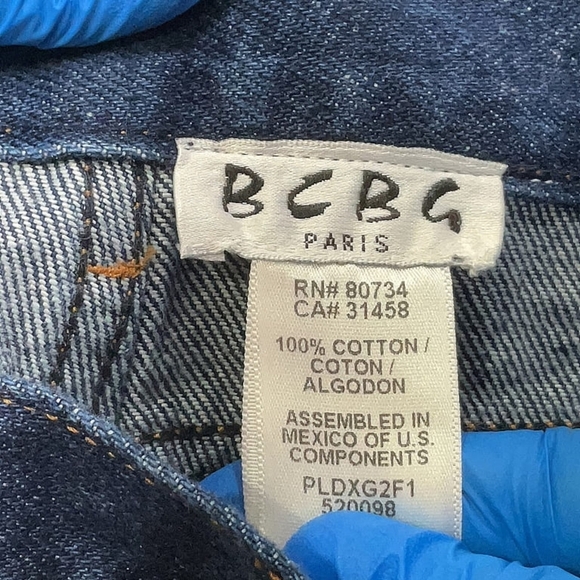 BCBG Paris Dark Wash Palazzo Jeans Size 2 NWT - Picture 4 of 5